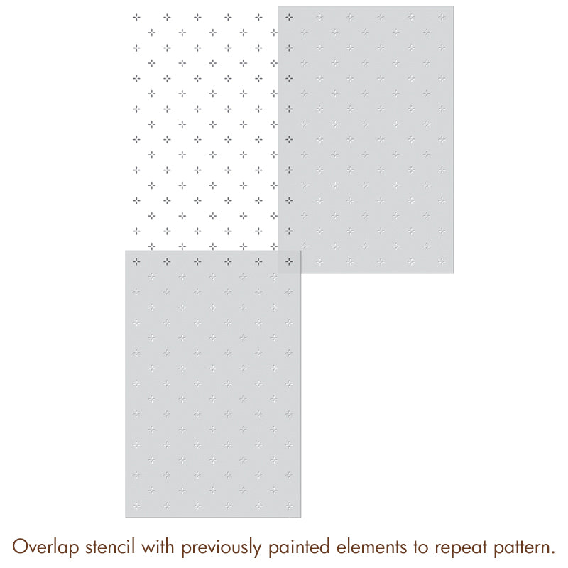 Swedish Flower Field Stencil