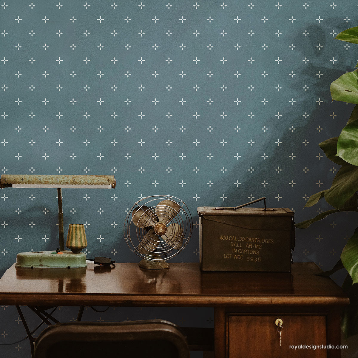 Swedish Flower Field Stencil