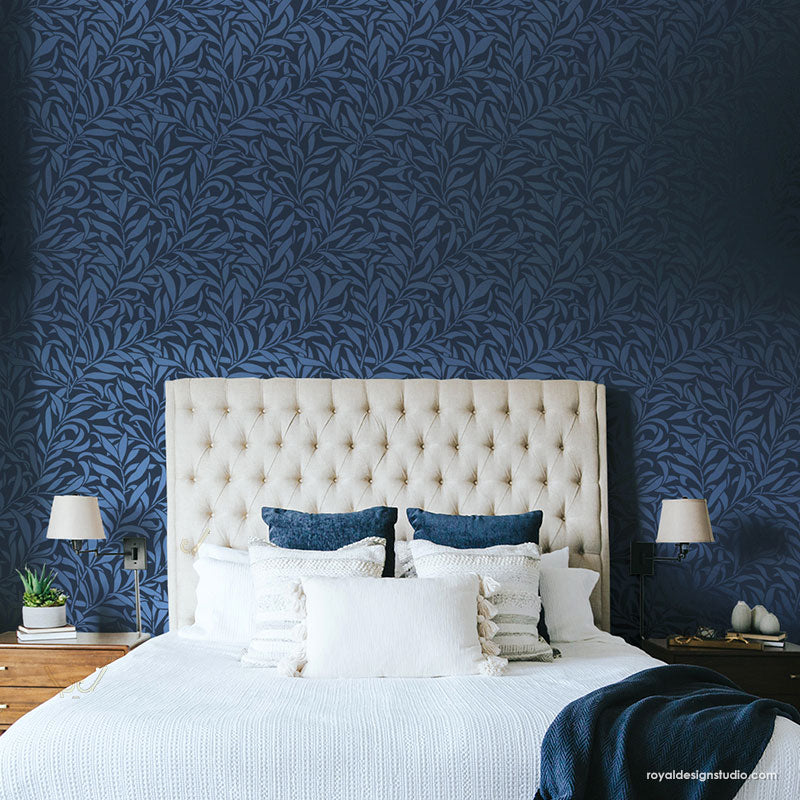 Thicket Leaves Wall Stencil