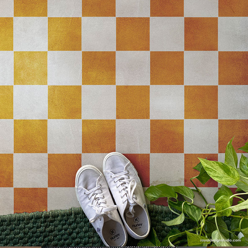 Check It Out Tile Stencil