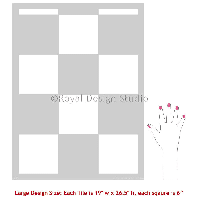 Check It Out Tile Stencil