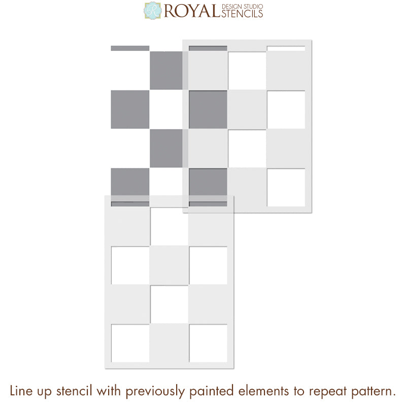 Check It Out Tile Stencil