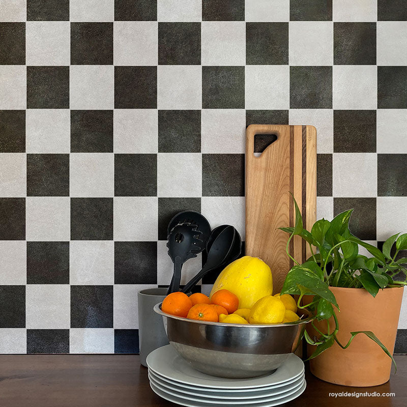 Check It Out Tile Stencil