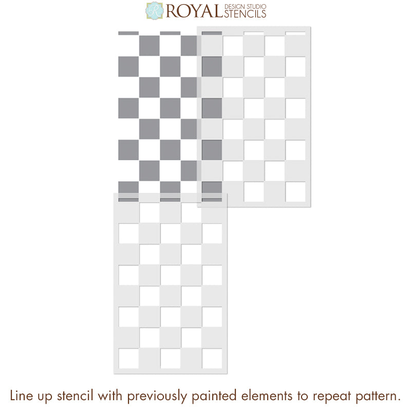 Check It Out Tile Stencil