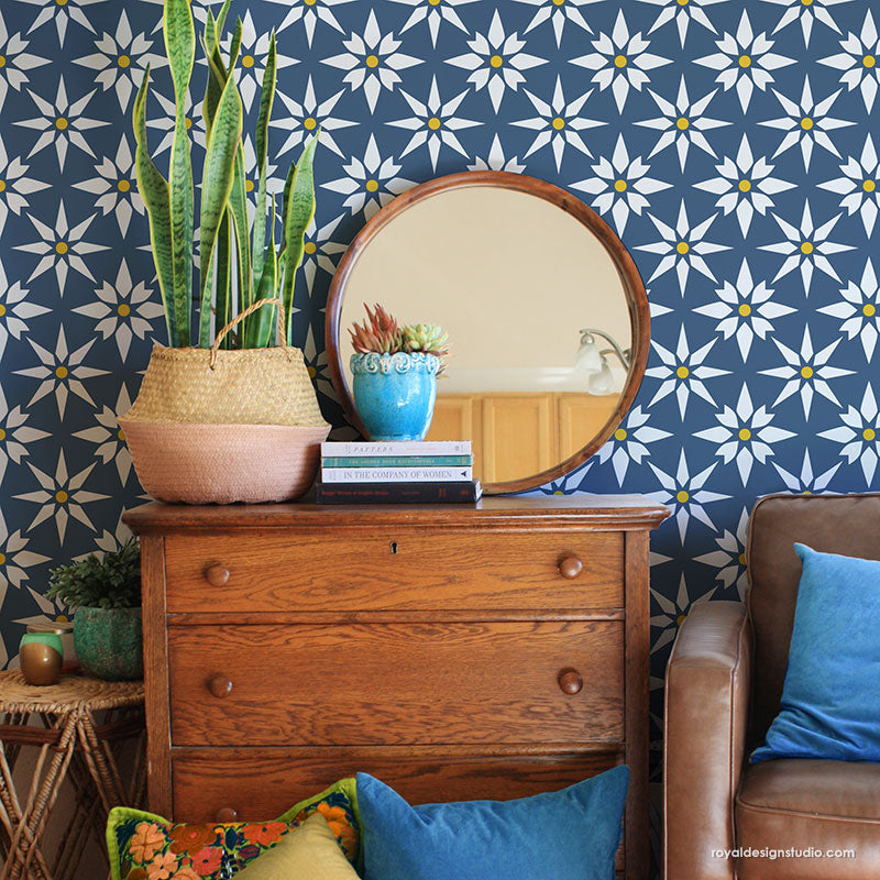Starz Tile Allover Stencil