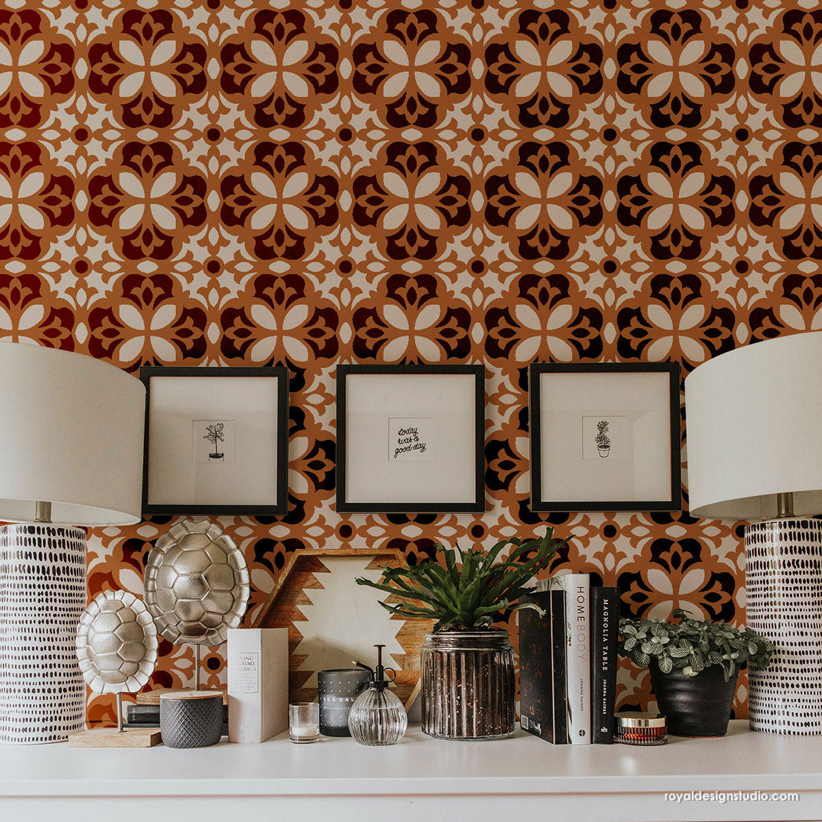 Alicante Allover Tile Stencil
