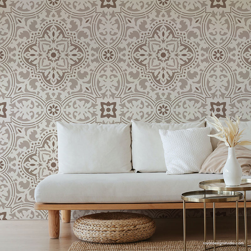 Upscaled Anatolia Tile Stencil