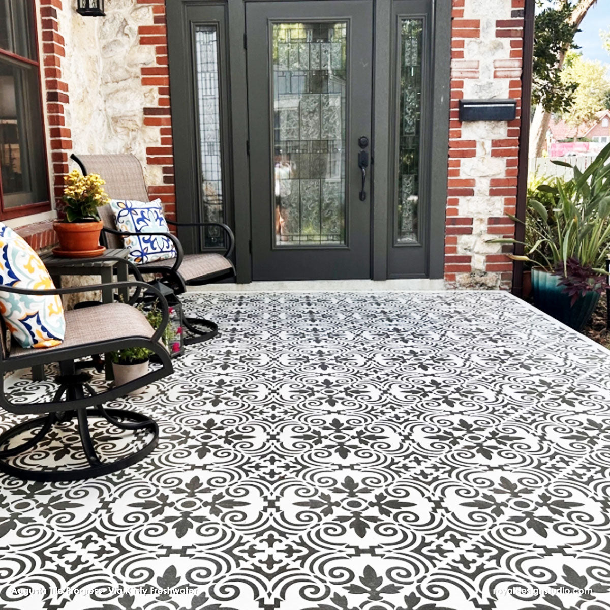 Augusta Tile Stencil