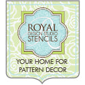 Royal Design Studio wall stencils and furniture stencils for pattern home decor