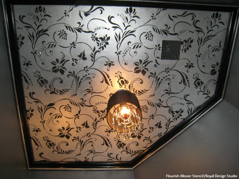 Classic Leave Vine Flower Stencils for Painting and DIY Decor - Royal Design Studio
