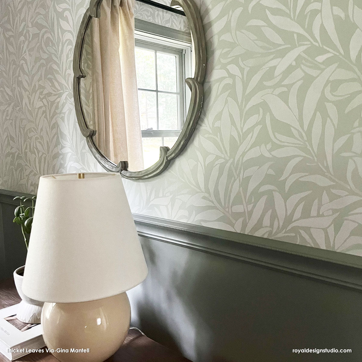 Thicket Leaves Wall Stencil