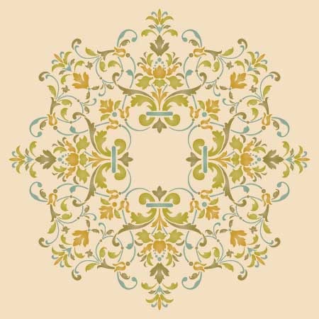 Ceiling Stencils  Victorian Medallion 