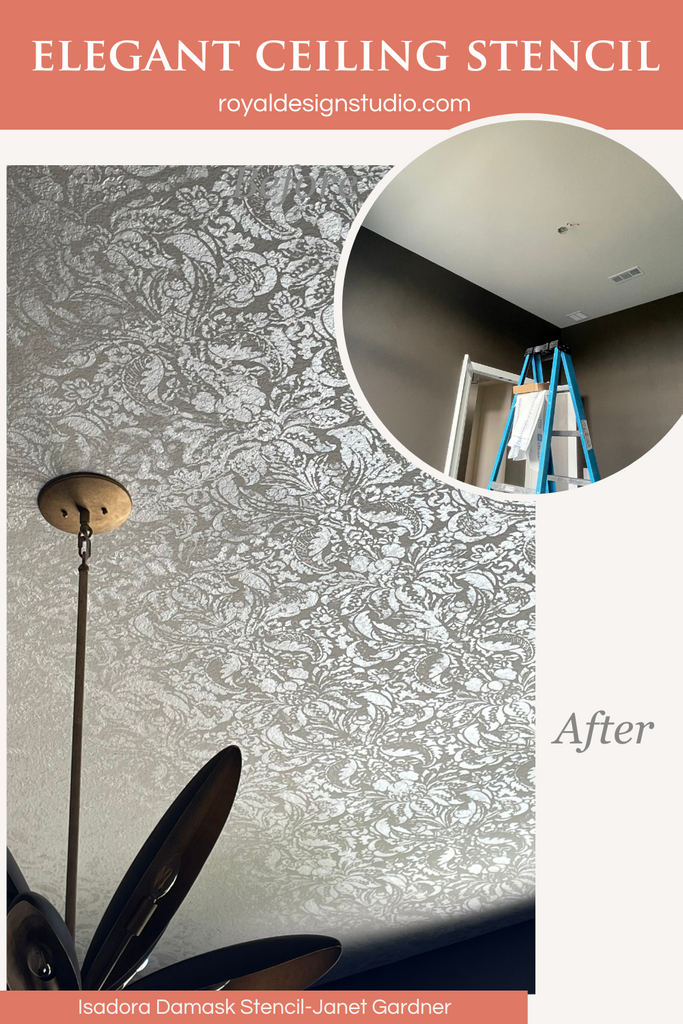 stencil a ceiling stenciling